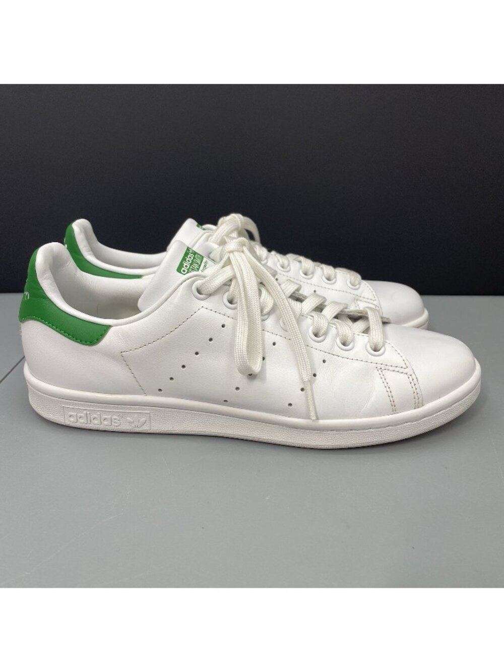 Adidas Stan Smith Sneakers Shoes Athletic White Green Womens 8